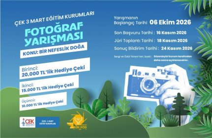 ÇEK 3 MART EĞİTİM KURUMLARI FOTOĞRAF YARIŞMASI BAŞVURULARI BAŞLADI